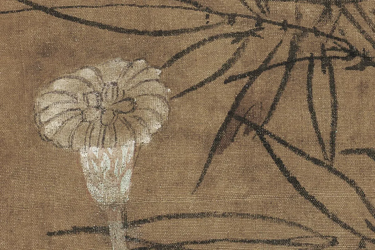 辽《竹雀双兔图》高清大图局部细节 (6)