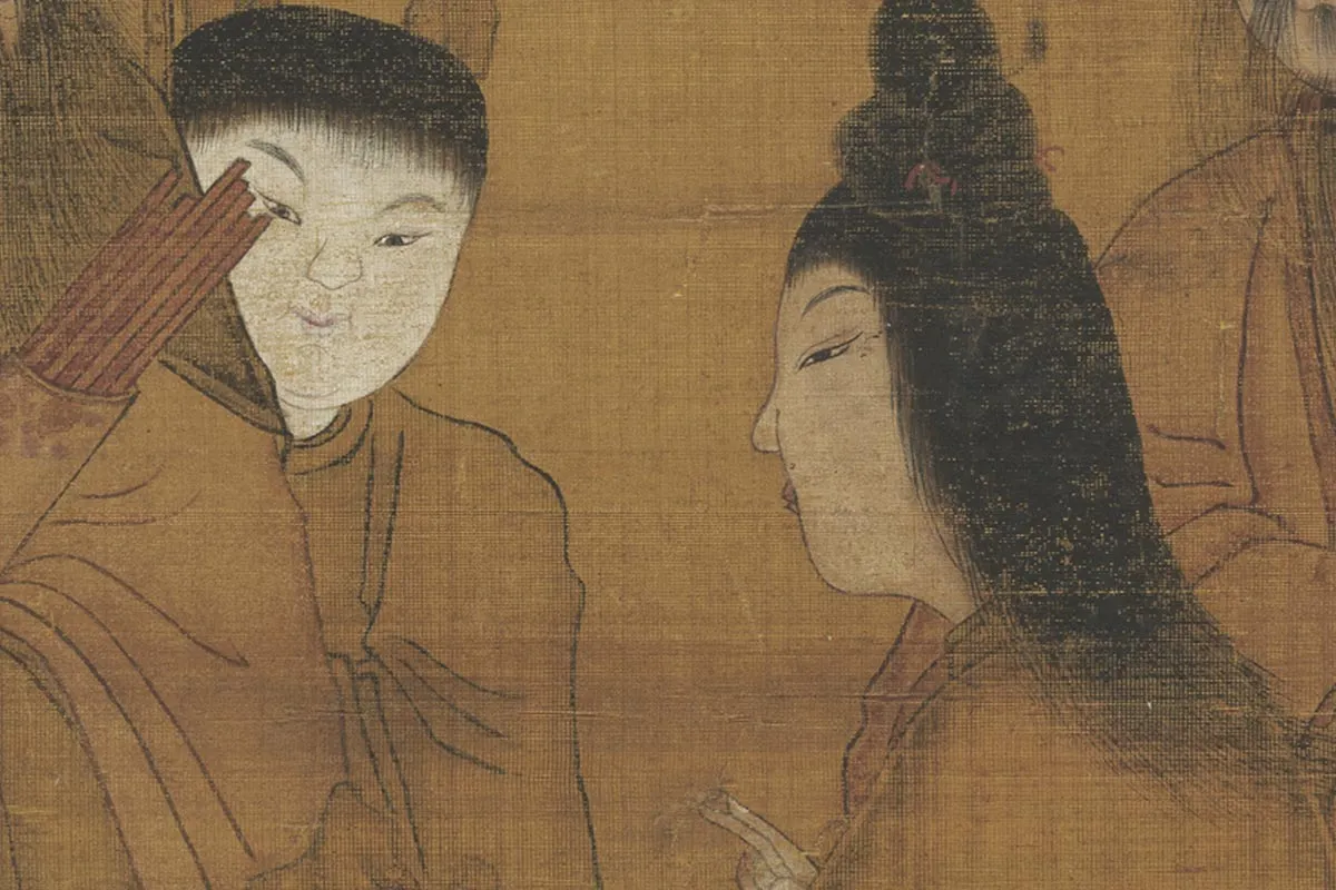 周昉佛道人物画《麻姑仙坛记图》高清大图局部 (2)