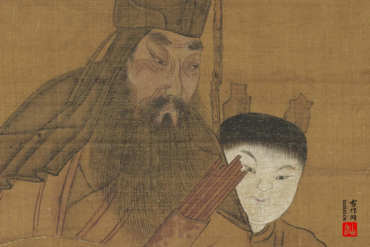 周昉佛道人物画《麻姑仙坛记图》高清大图局部 (1)