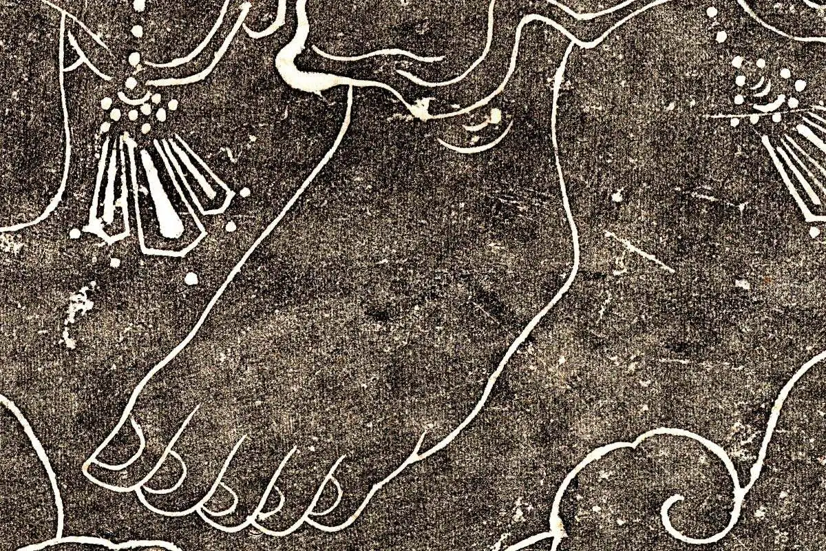 吴道子《观音像》拓片高清大图局部 (7)