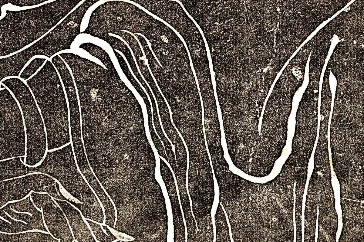 吴道子《观音像》拓片高清大图局部 (5)