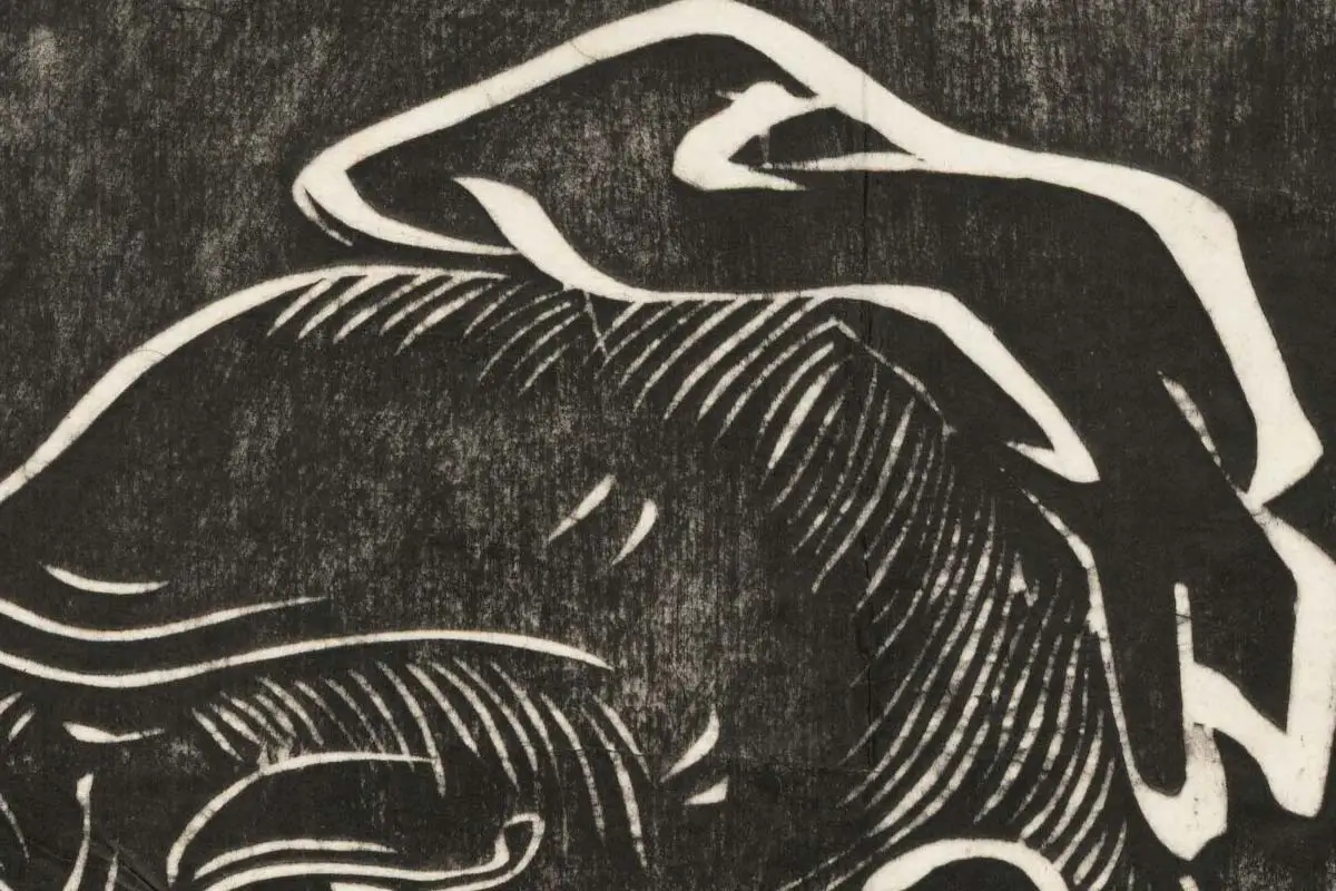 吴道子《孔子行教像》高清大图局部 (2)