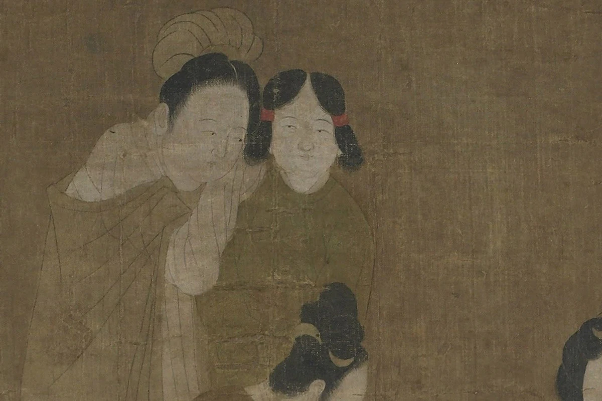 周昉《内人双陆图》局部 (3)