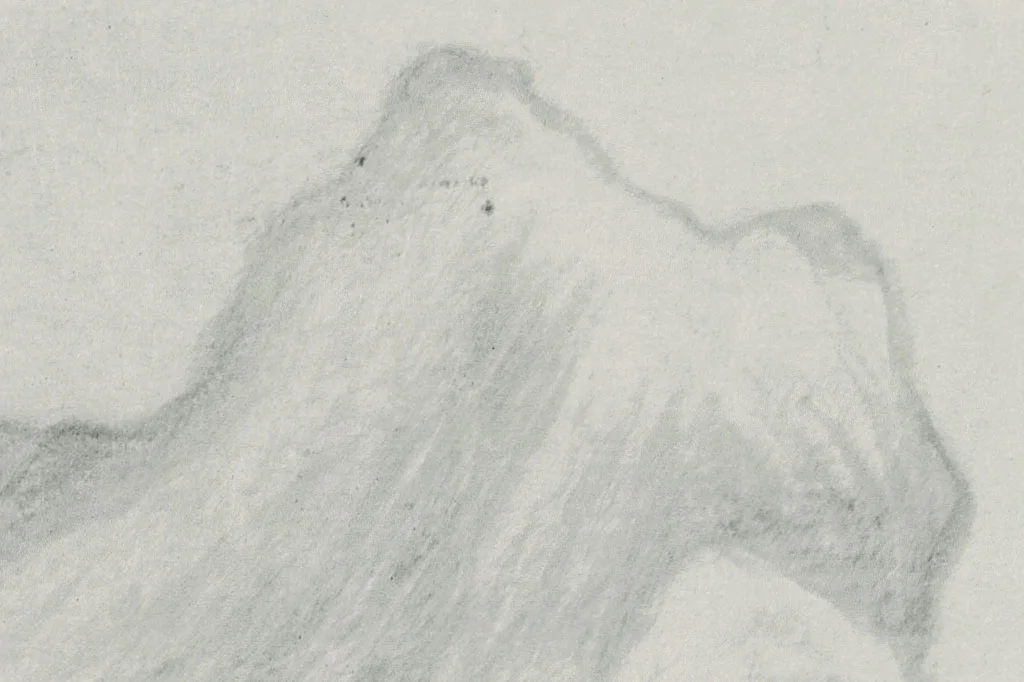 董其昌水墨山水画《葑泾仿古图》局部 (2)