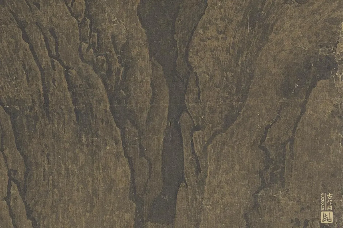北宋山水画·范宽《溪山行旅图》高清大图局部细节 (13)