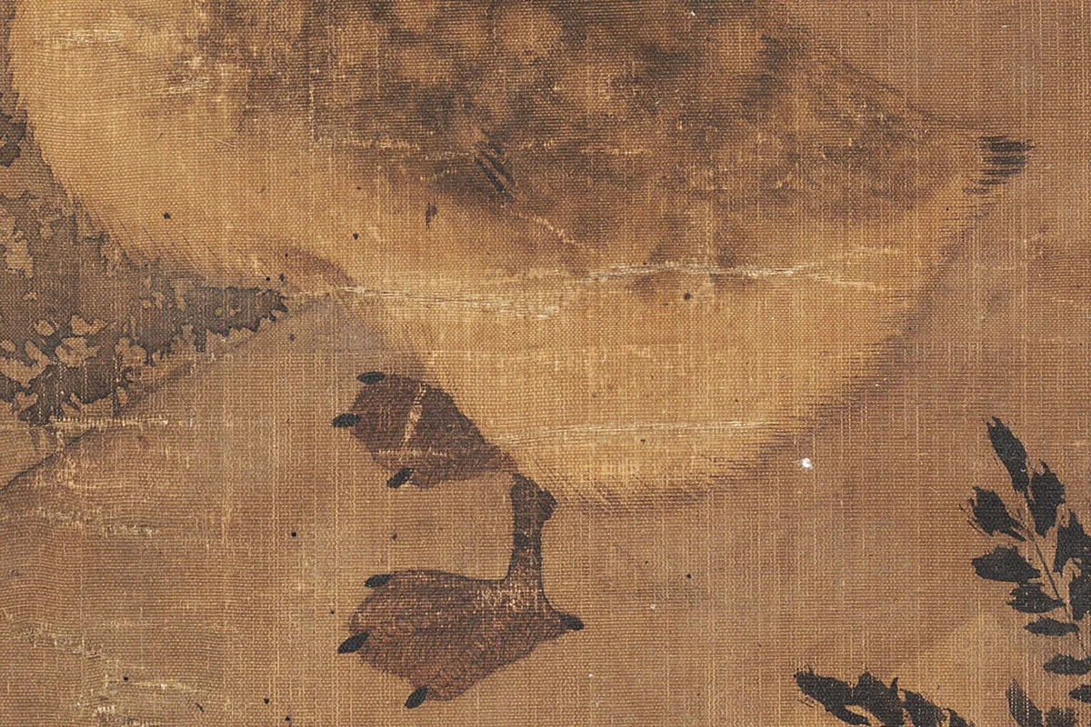 崔白《沙渚凫雏图》局部 (2)