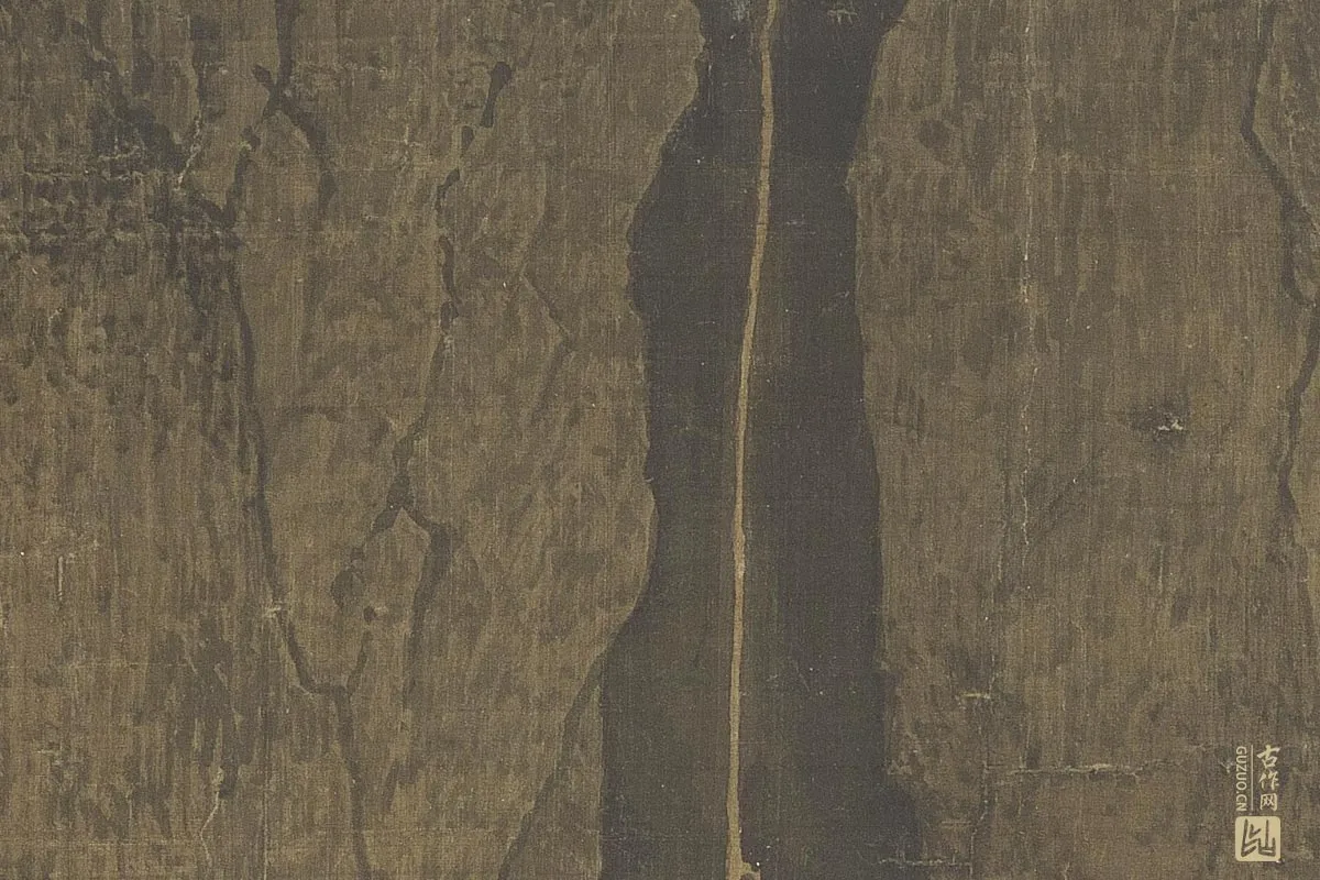 北宋山水画·范宽《溪山行旅图》高清大图局部细节 (11)