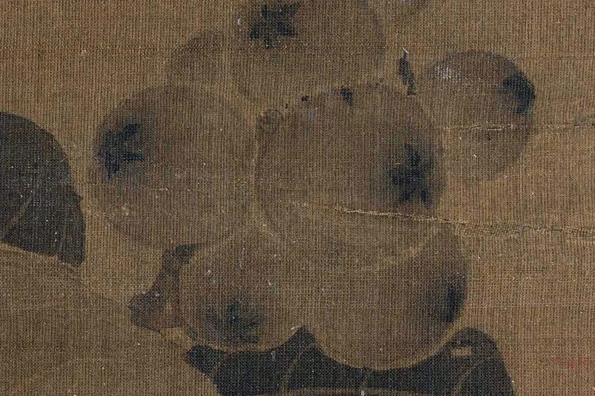 赵佶花鸟画《枇杷山鸟图》局部 (2)