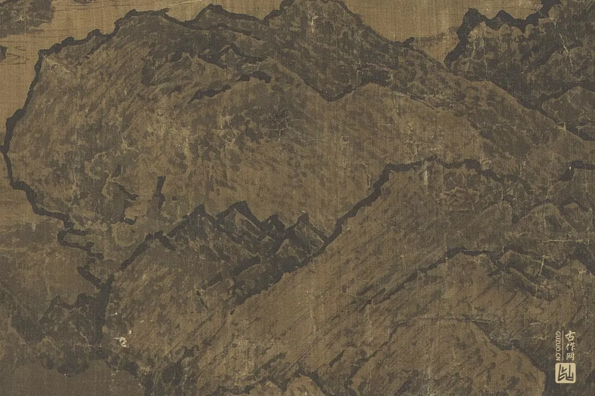 北宋山水画·范宽《溪山行旅图》高清大图局部细节 (8)