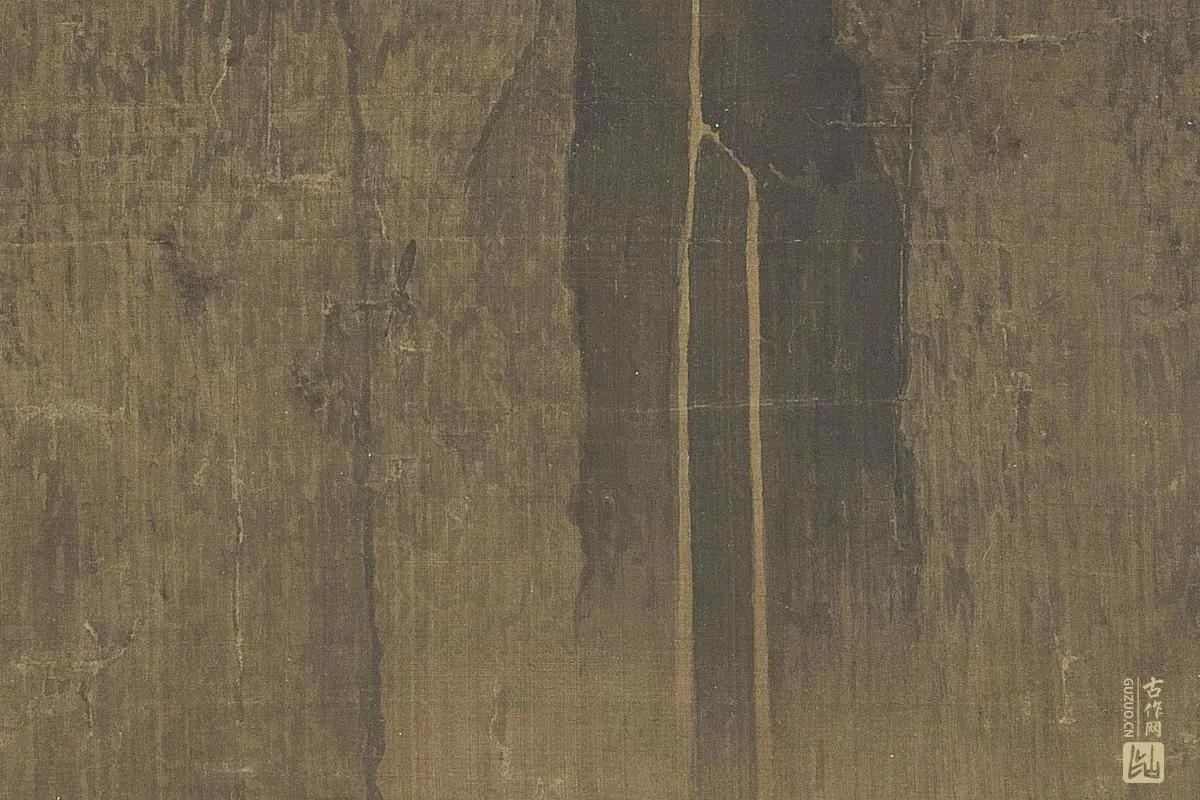 北宋山水画·范宽《溪山行旅图》高清大图局部细节 (12)