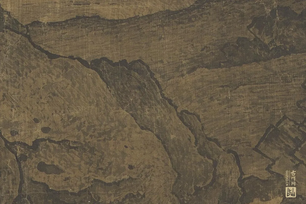 北宋山水画·范宽《溪山行旅图》高清大图局部细节 (7)