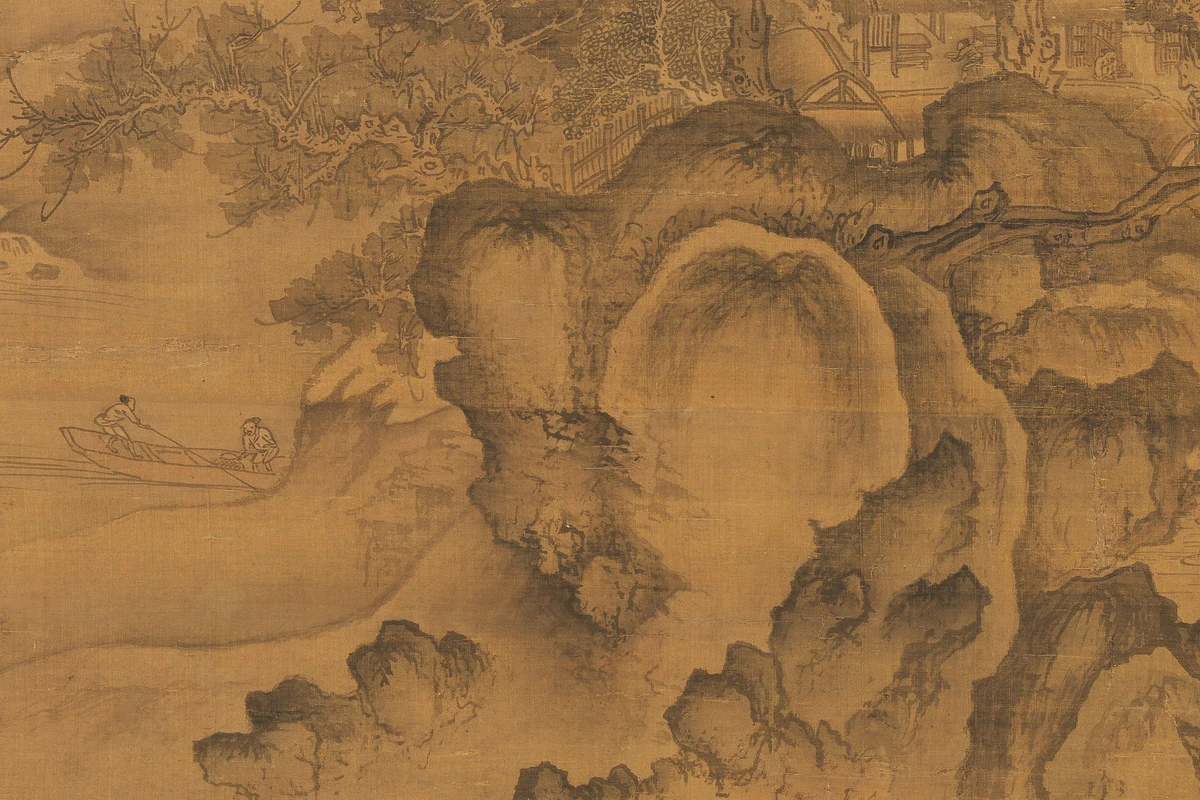 唐棣《仿郭熙秋山行旅图》局部 (4)