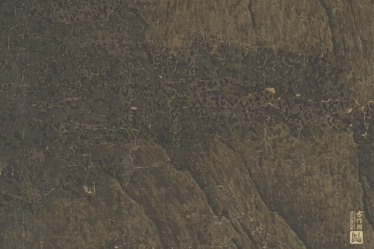 北宋山水画·范宽《溪山行旅图》高清大图局部细节 (15)