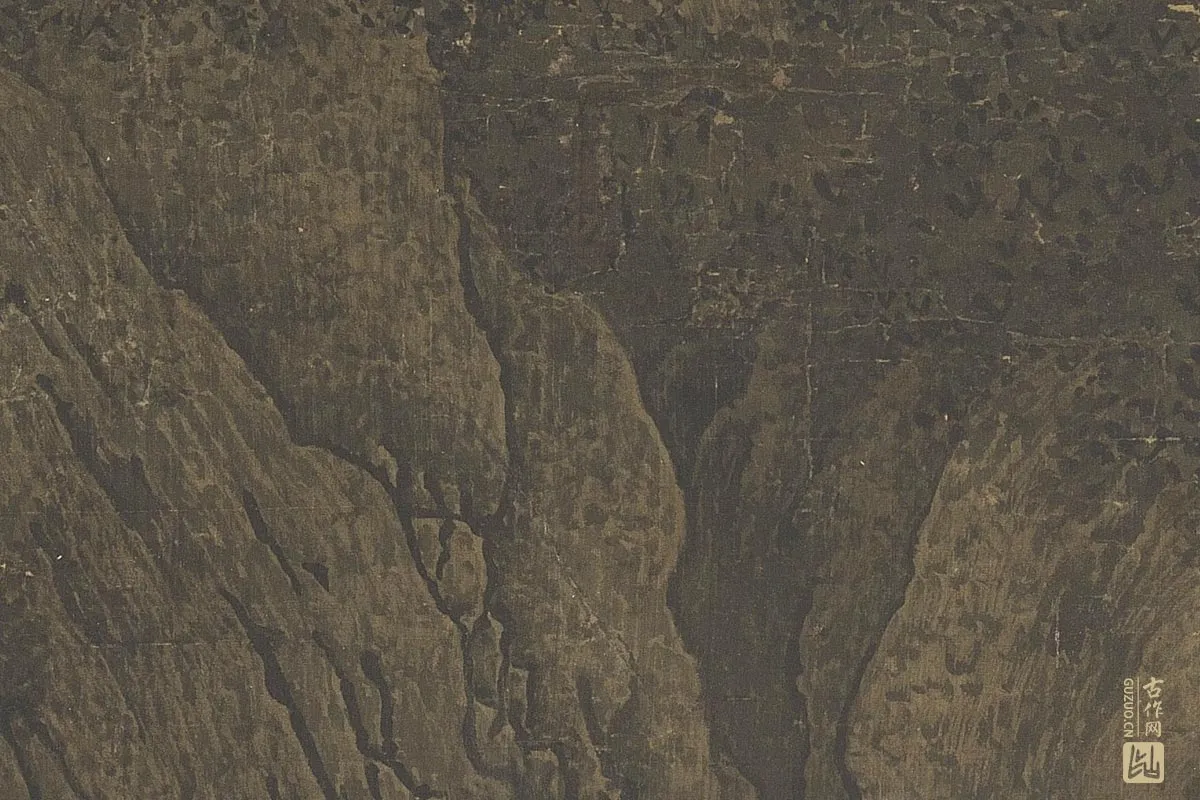 北宋山水画·范宽《溪山行旅图》高清大图局部细节 (14)