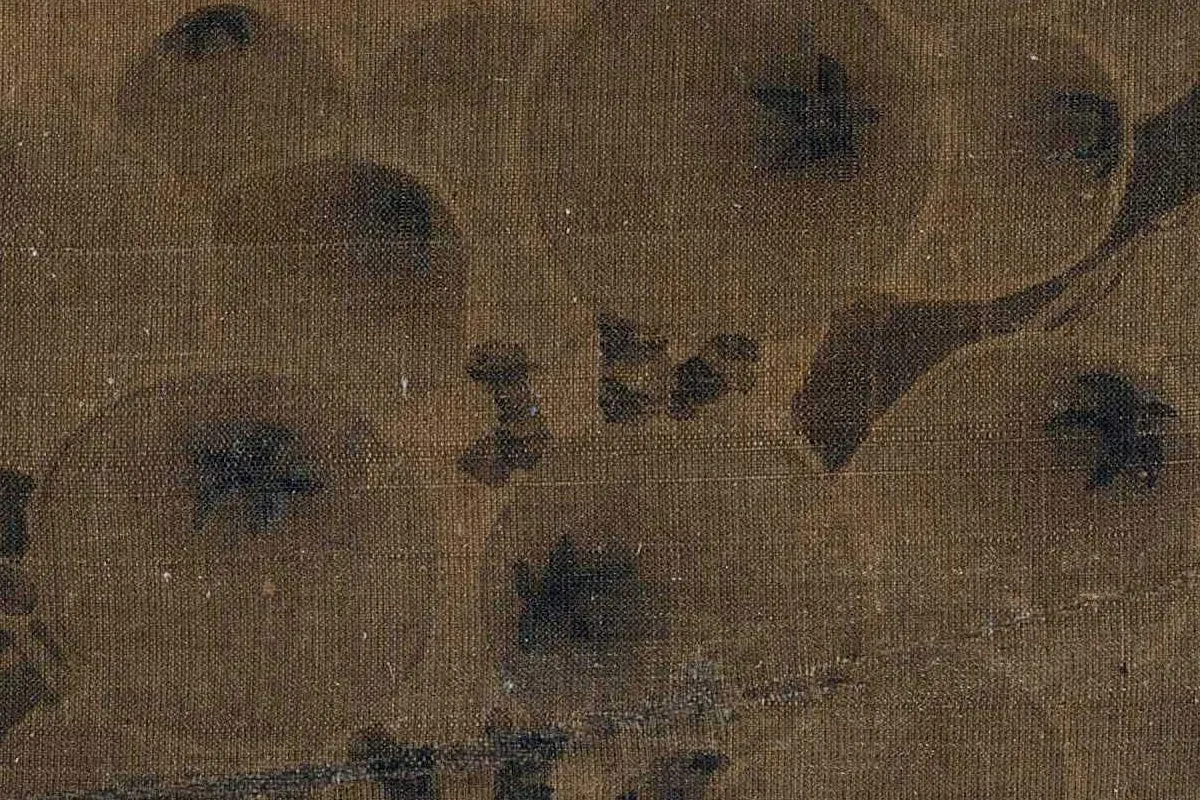 赵佶花鸟画《枇杷山鸟图》局部 (1)