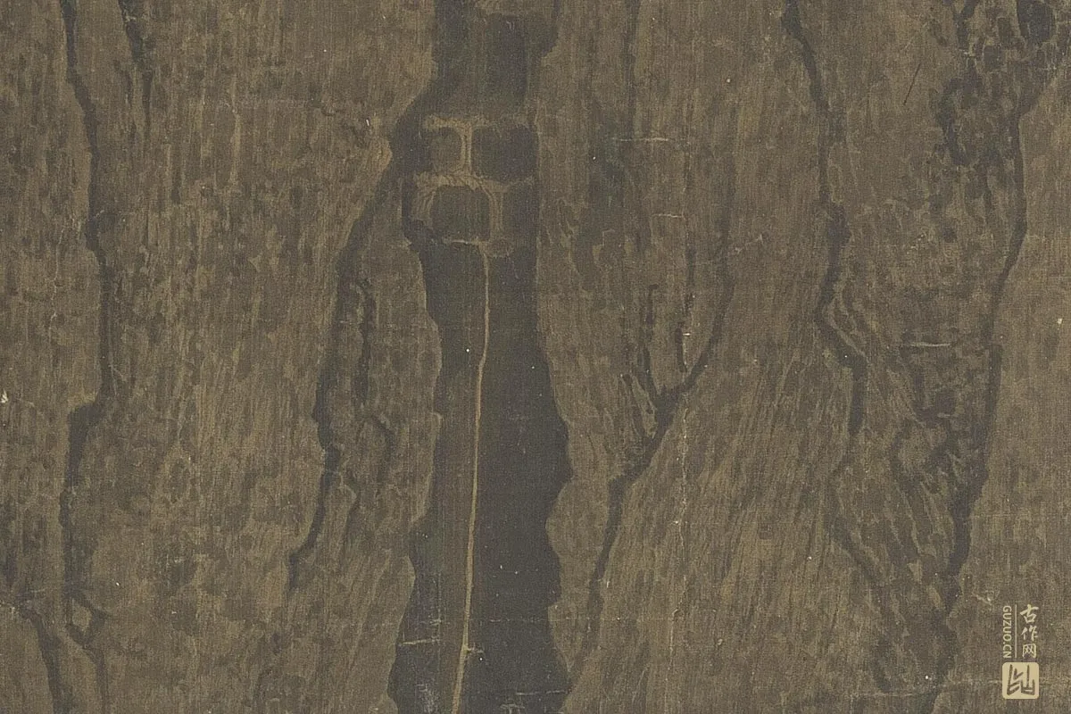 北宋山水画·范宽《溪山行旅图》高清大图局部细节 (10)