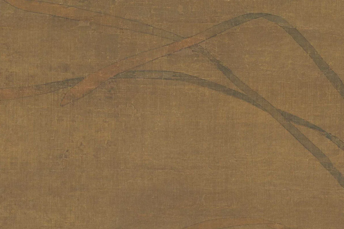 工笔画《芦汀宿雁图》局部 (4)