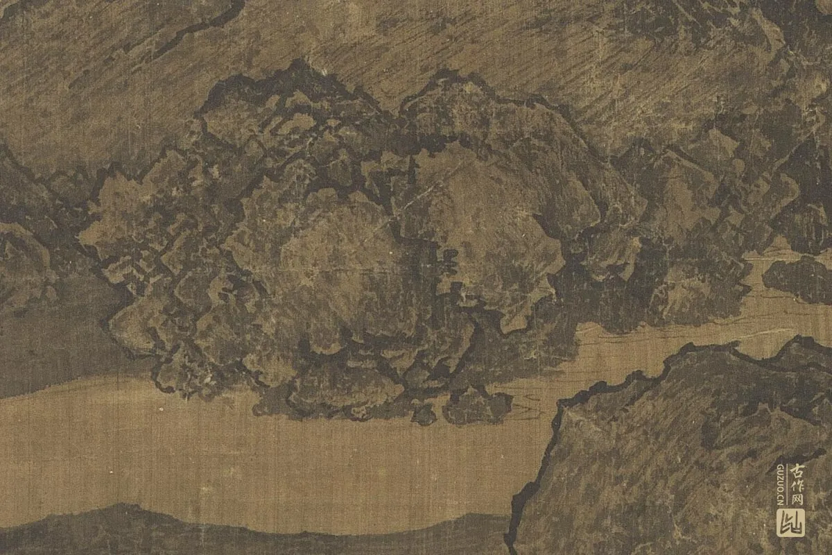北宋山水画·范宽《溪山行旅图》高清大图局部细节 (9)