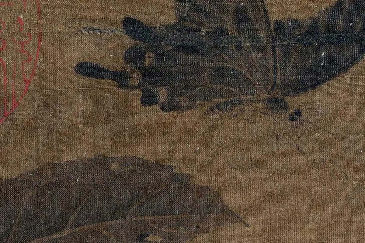 赵佶花鸟画《枇杷山鸟图》局部 (3)