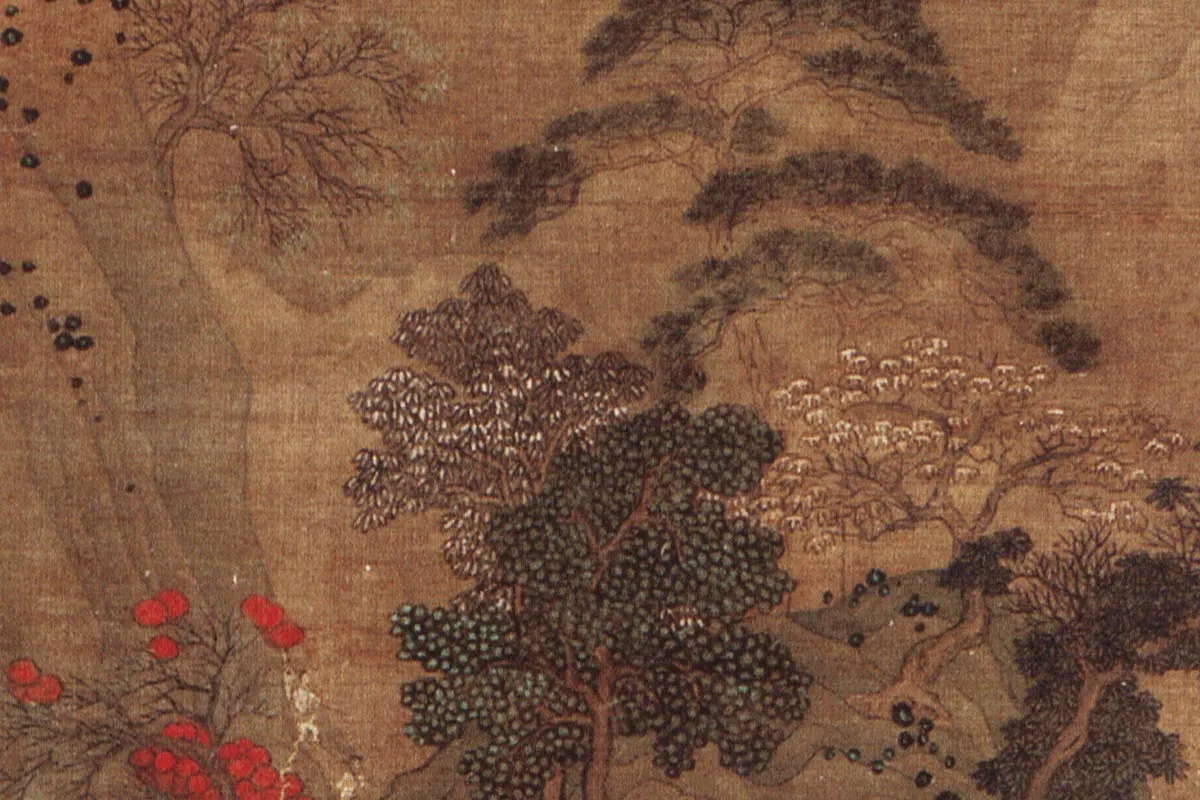 赵孟頫山水人物《蜀道难》局部 (8)