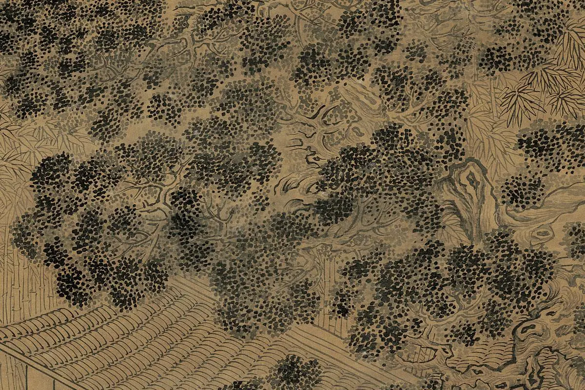 赵孟頫、管道升《鸥波亭图》局部 (2)