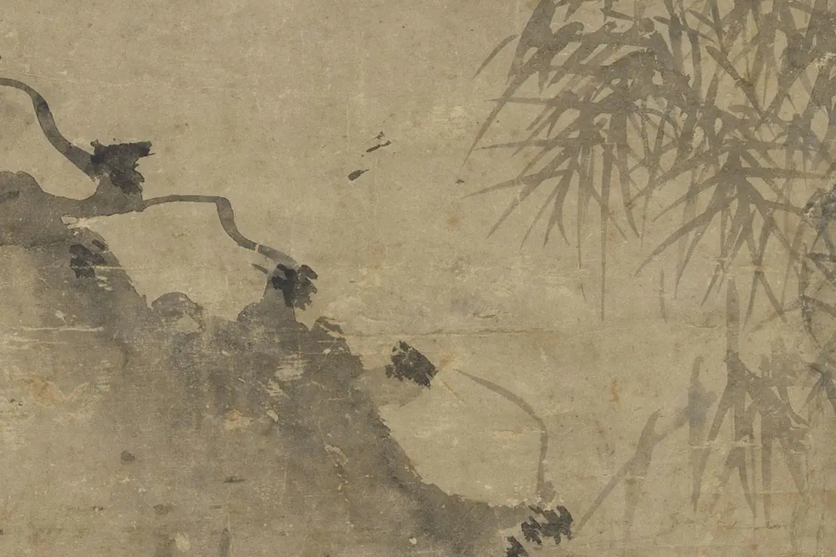 杨维桢绘画《铁笛图》局部 (5)