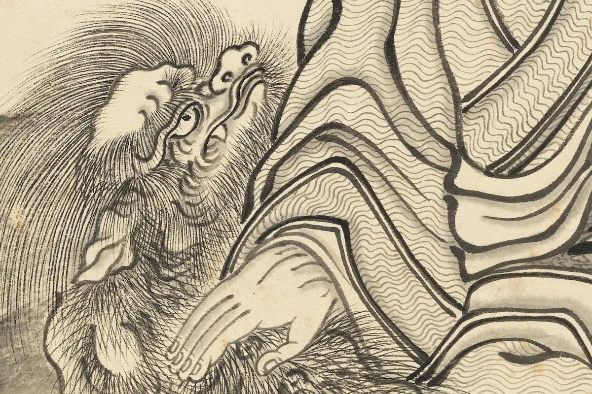 丁云鹏《画应真像》轴局部 (6)