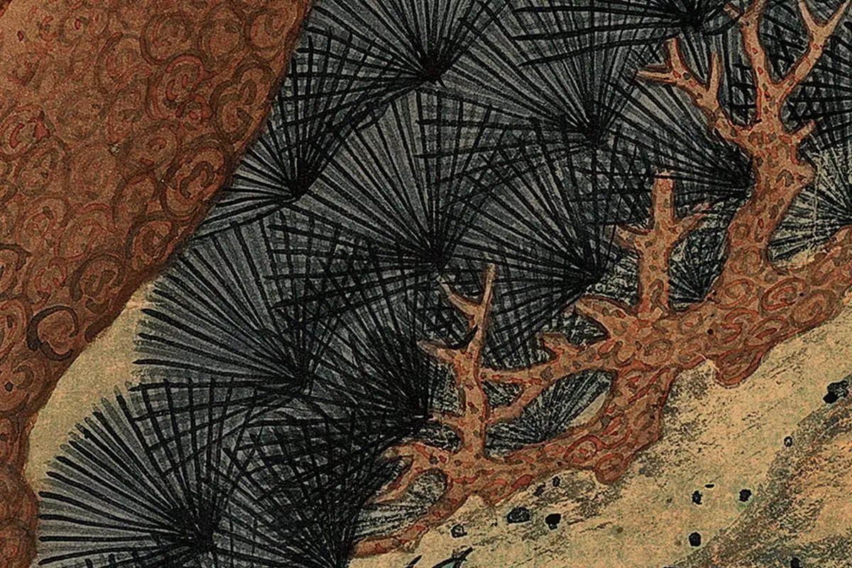 丁云鹏《释迦牟尼图》轴局部 (6)