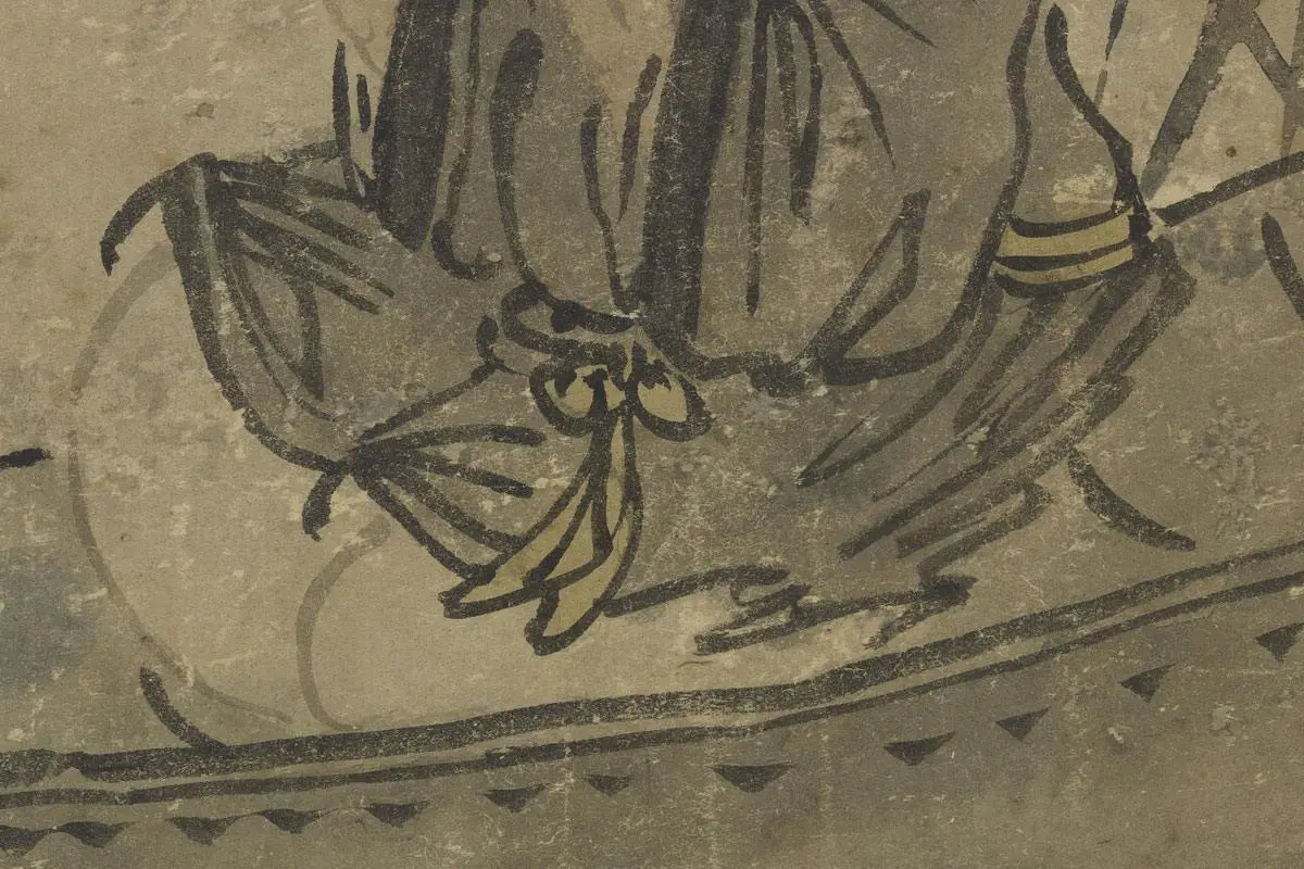 杨维桢绘画《铁笛图》局部 (2)