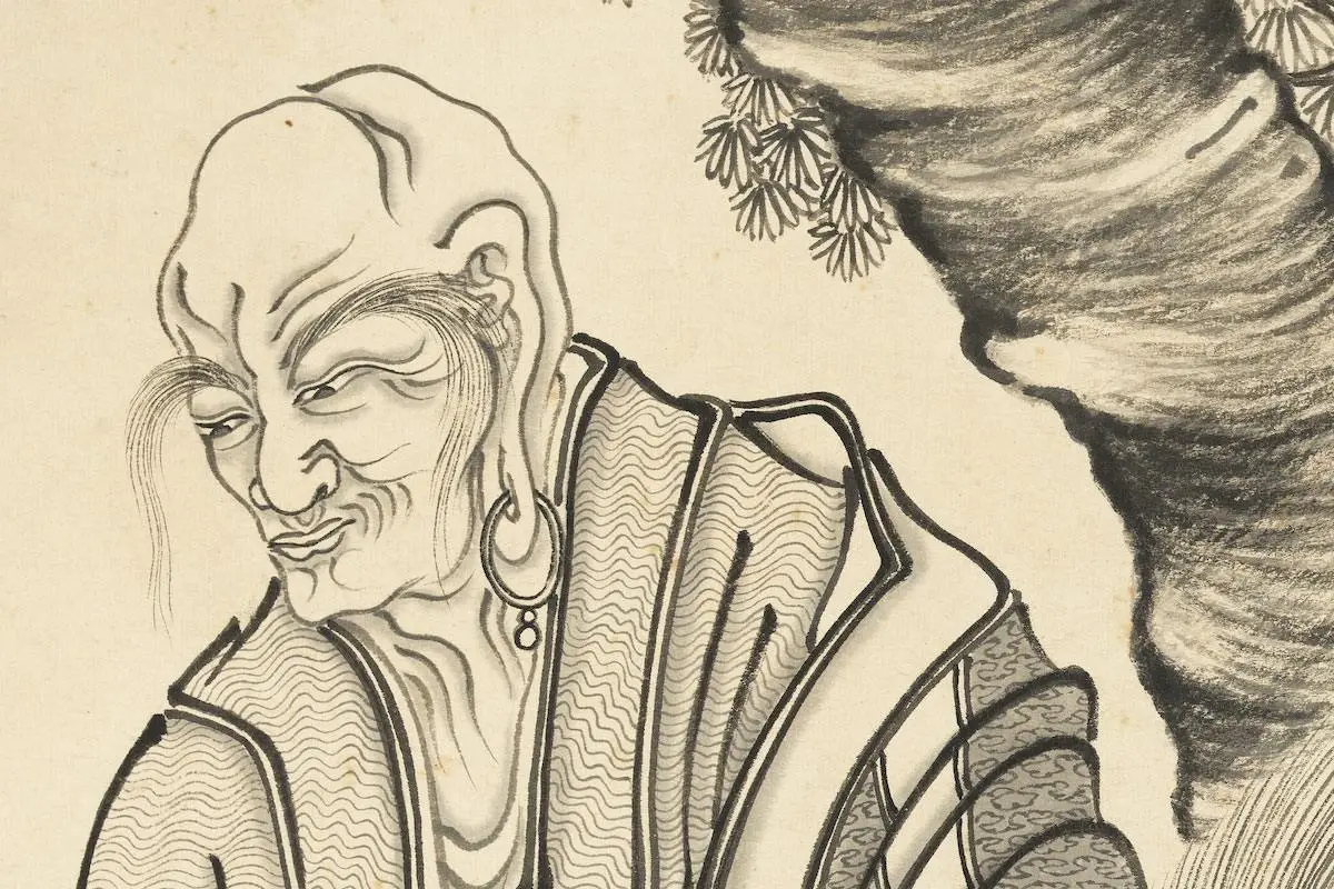 丁云鹏《画应真像》轴局部 (3)