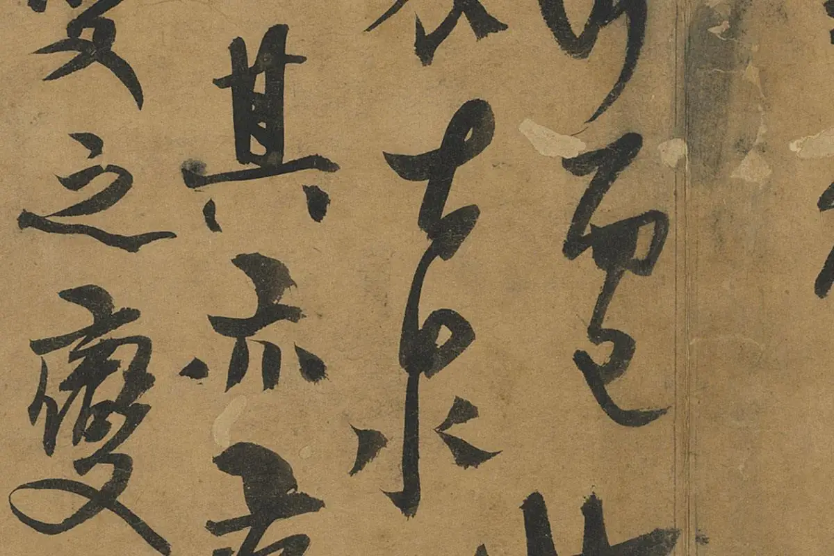 杨维桢草书册页《书跋语册》局部 (3)