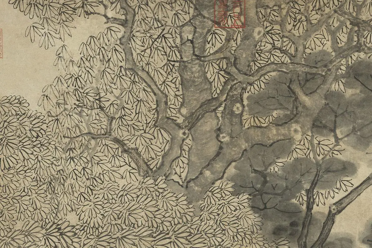 丁云鹏《三生图》轴局部 (5)