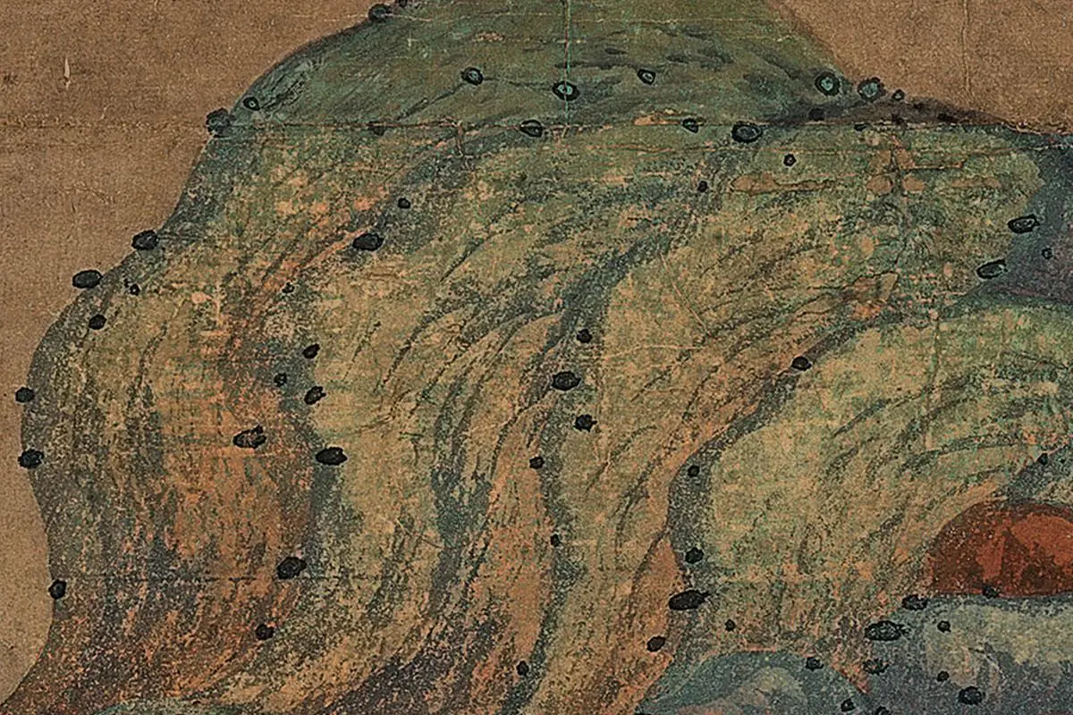 丁云鹏《释迦牟尼图》轴局部 (7)