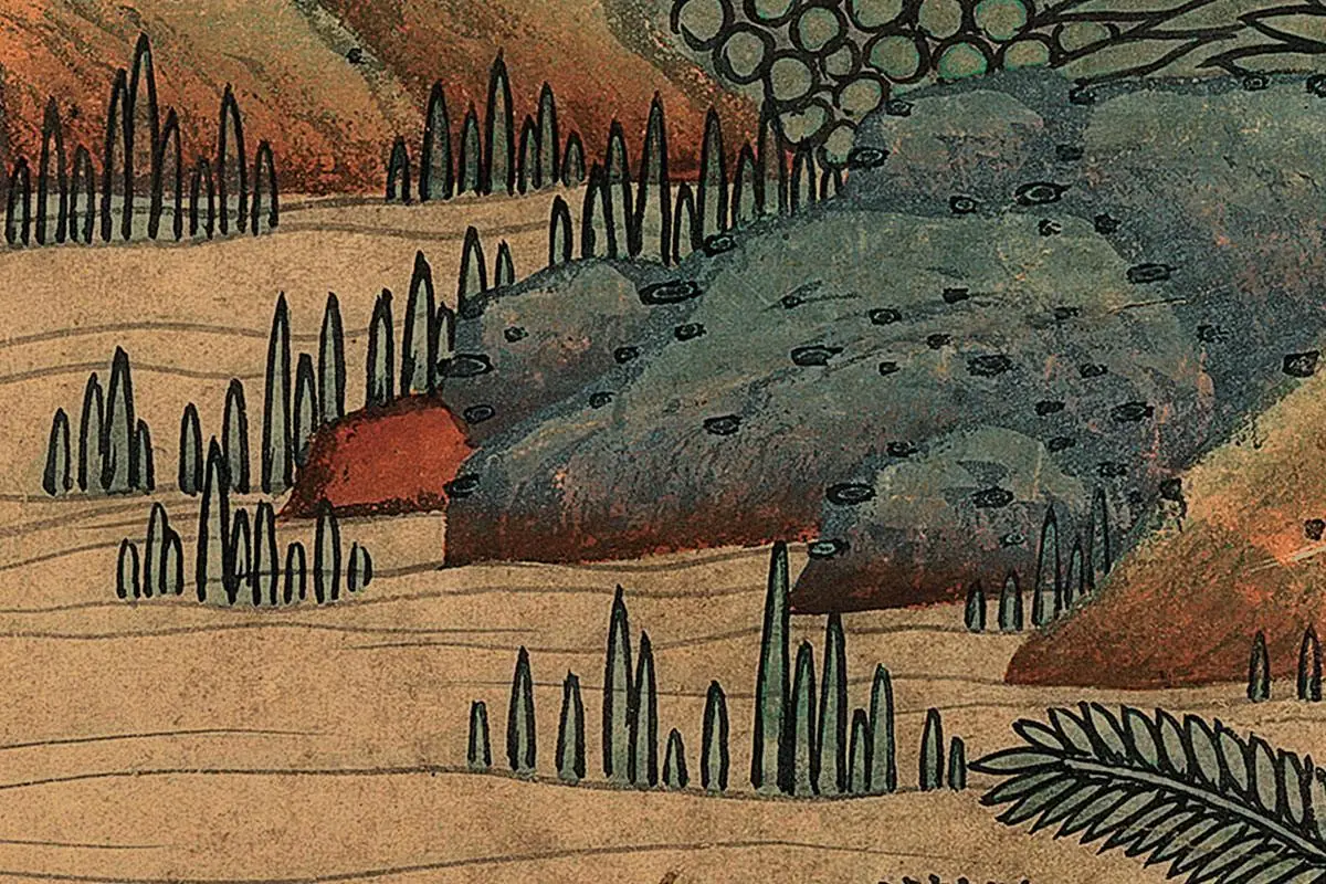 丁云鹏《释迦牟尼图》轴局部 (4)