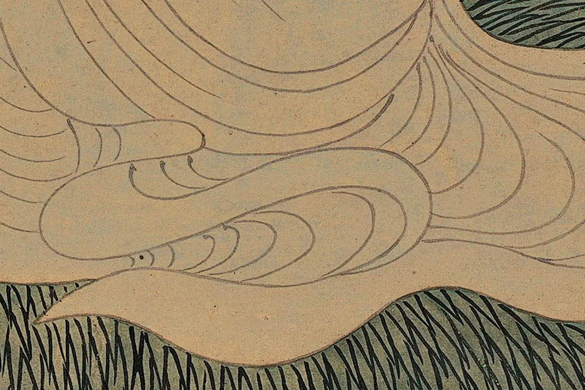 丁云鹏《释迦牟尼图》轴局部 (3)