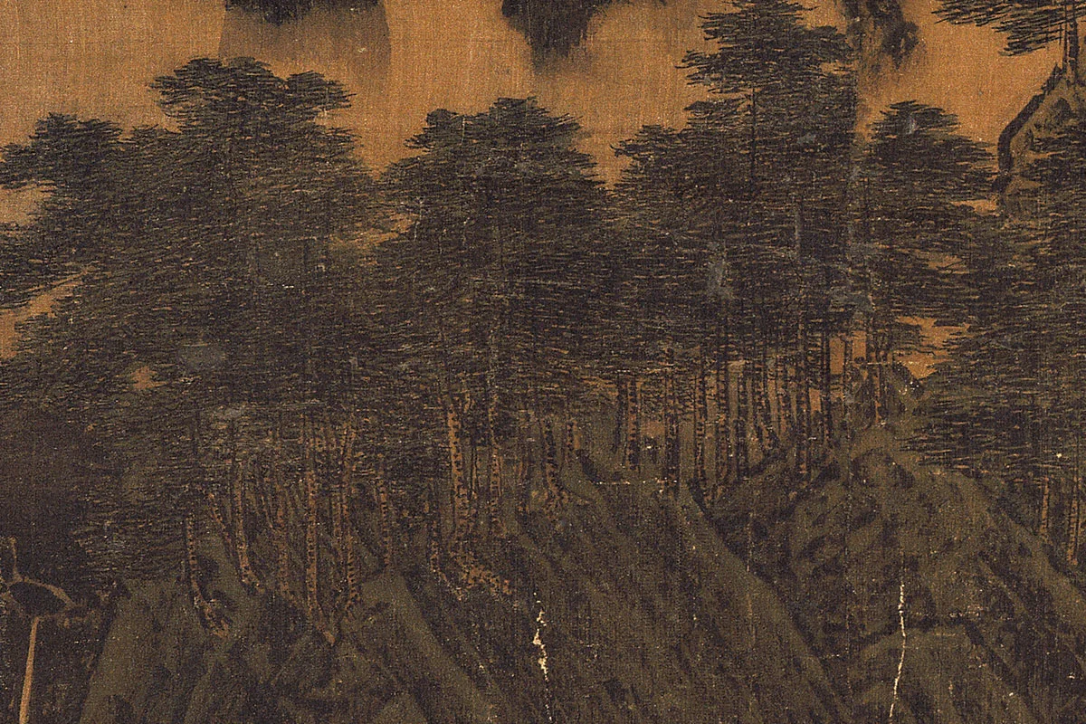 李唐山水画《万壑松风图》局部 (3)