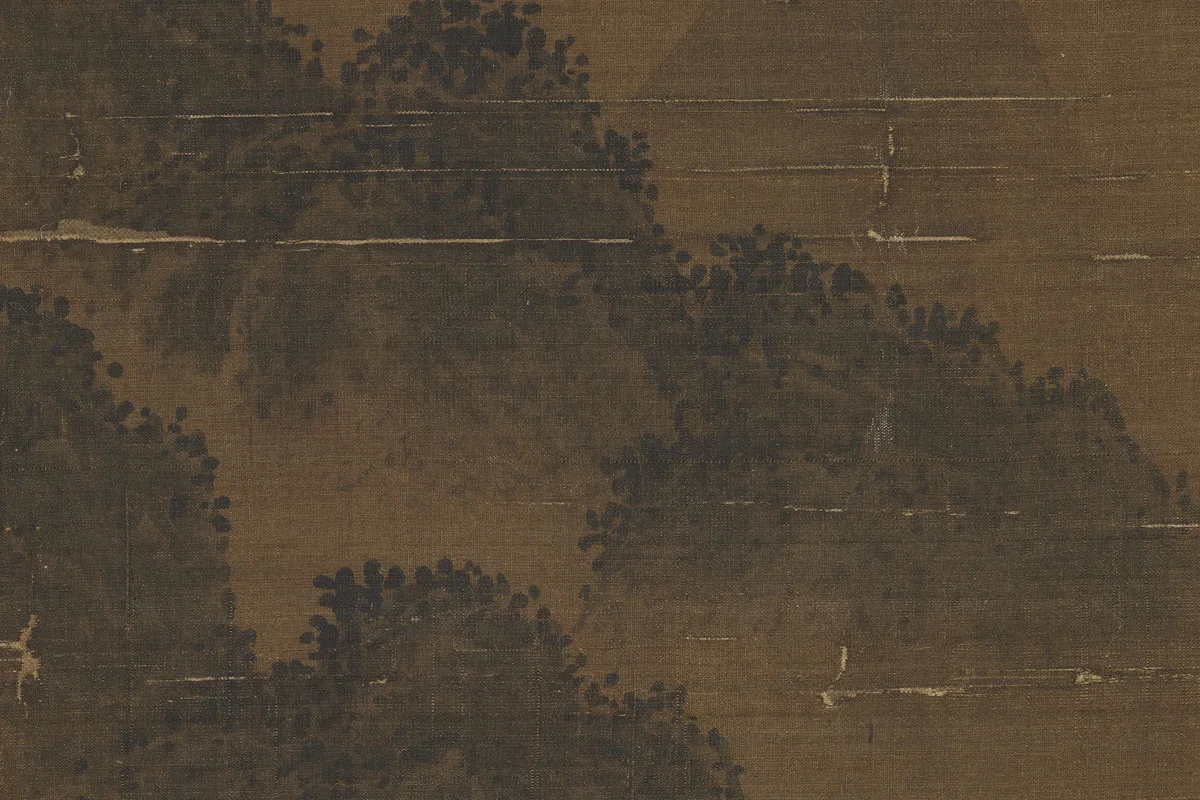 李唐山水画《烟岚萧寺图》局部 (5)