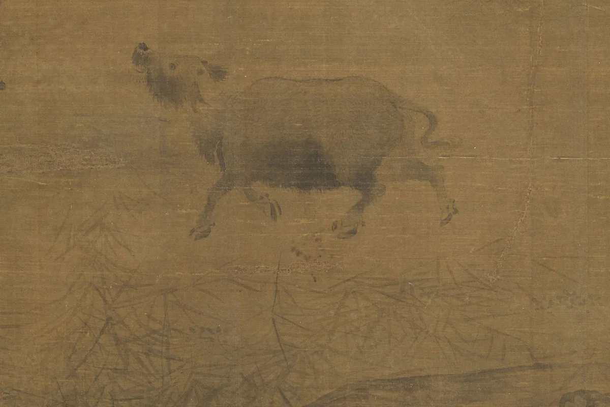 李唐《乳牛图》局部 (4)