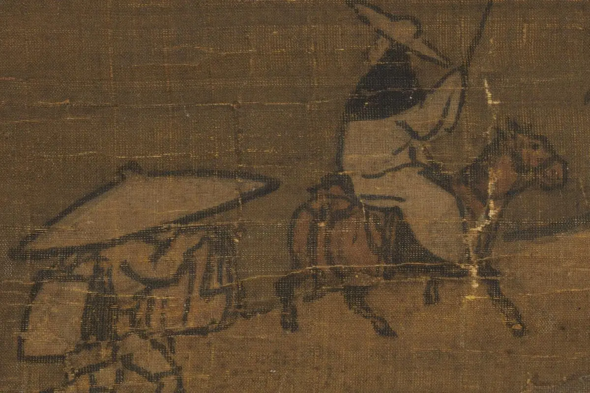 李唐《雪江图》局部 (3)