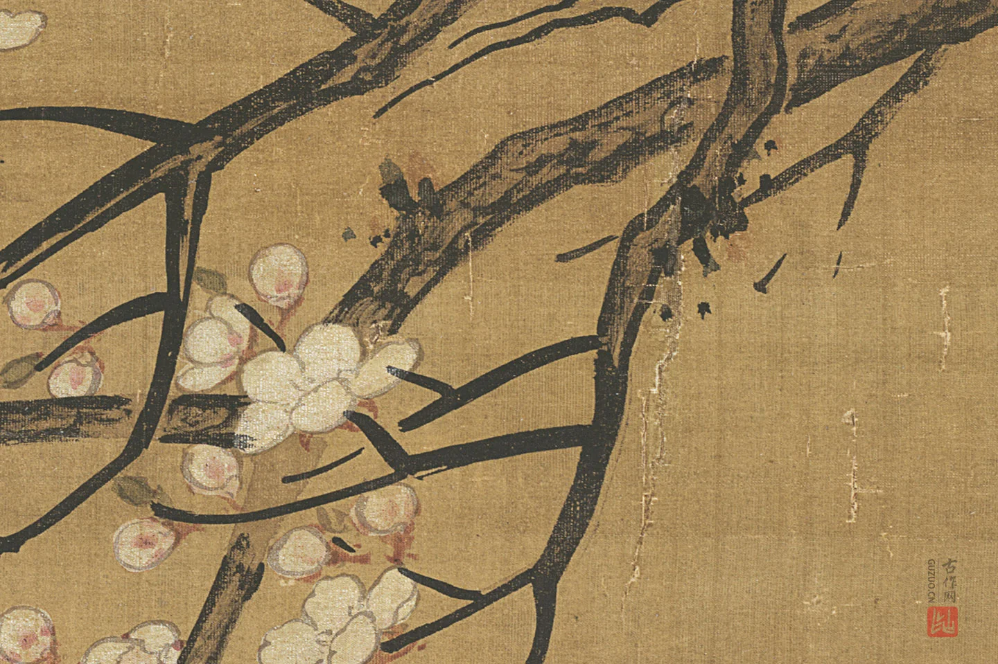 明·吕纪《狮头鹅图》高清大图局部 (8)