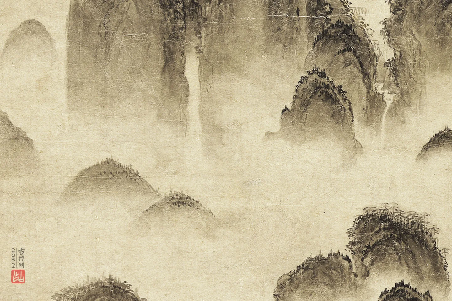 宋徽宗《溪山秋色图》局部 (5)