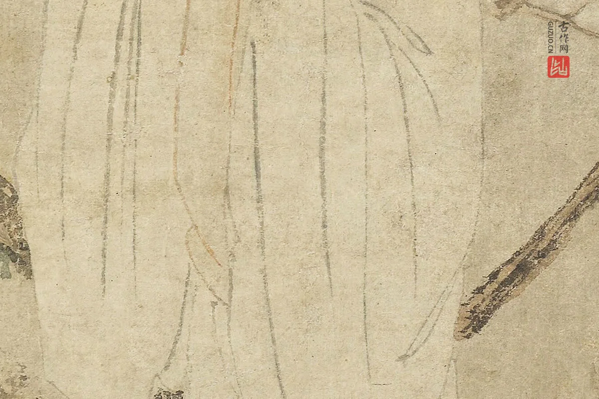 儒佛道人物画《三教图》局部细节 (5)