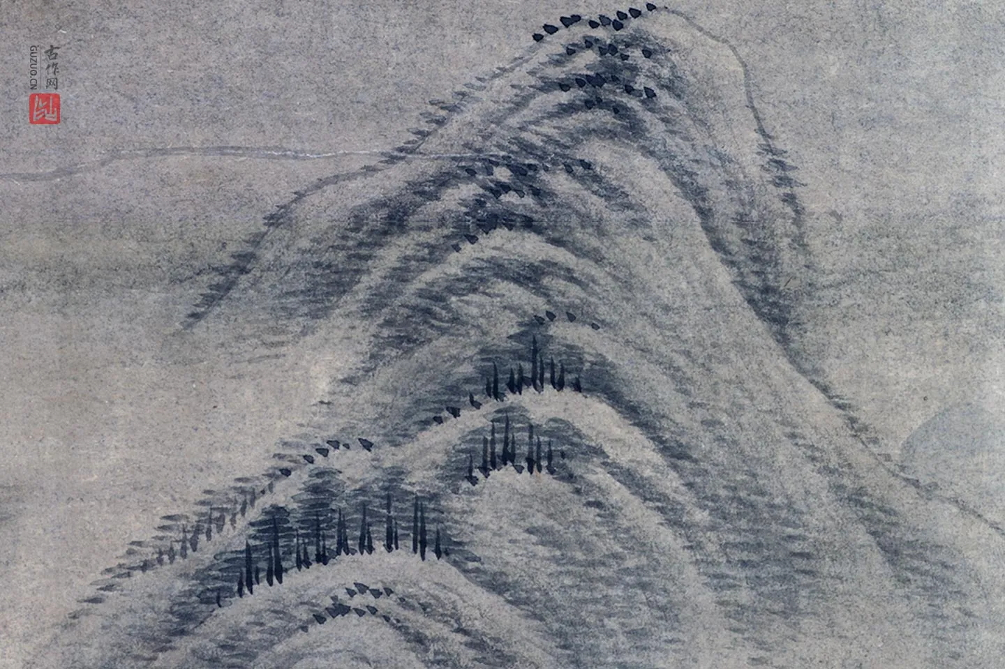 周鲲山水画《高宗御书范成大祭灶词》局部 (8)