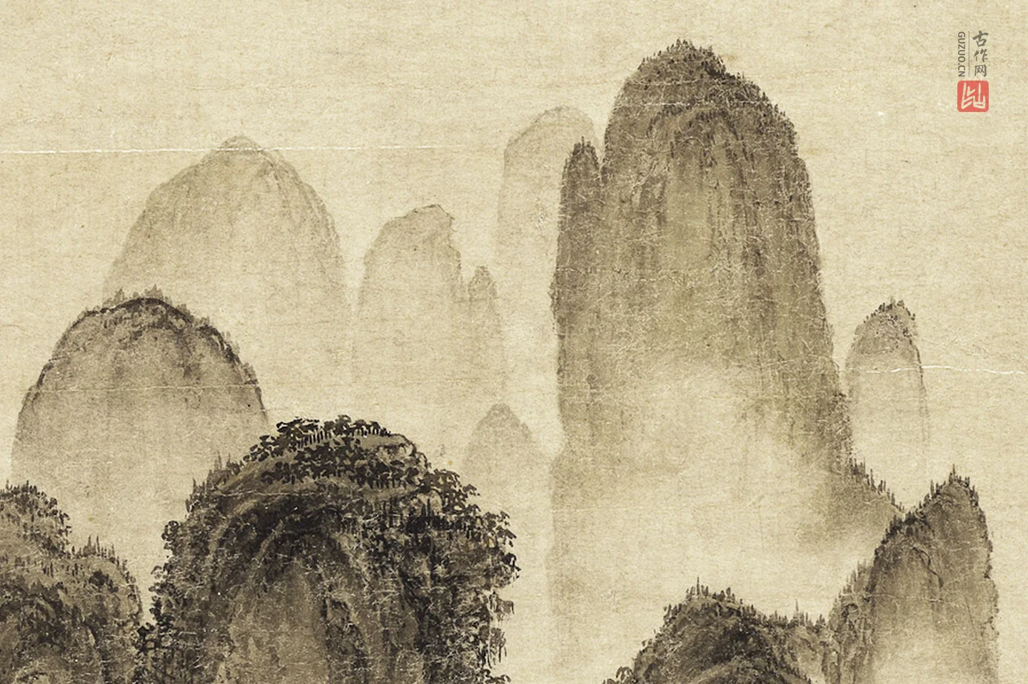 宋徽宗《溪山秋色图》局部 (6)