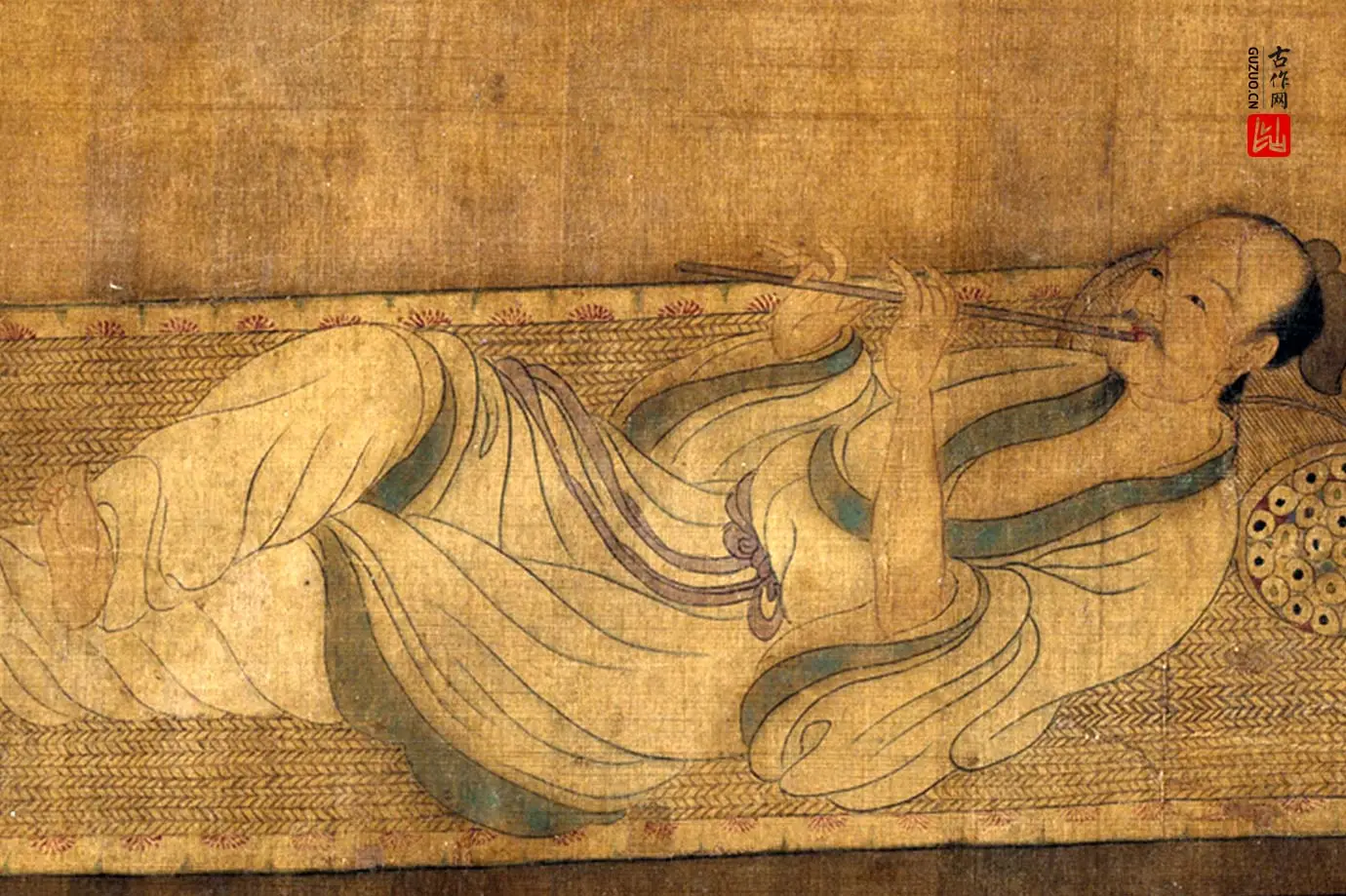 张萱人物画《明皇合乐图》局部 (2)