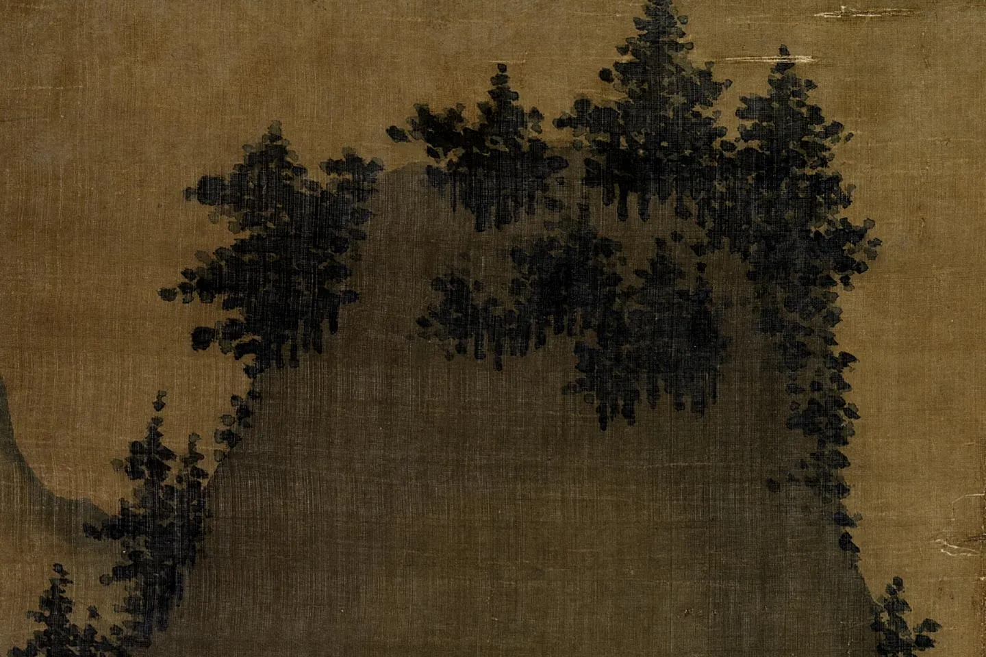 夏圭山水画《归棹图》高清局部 (5)