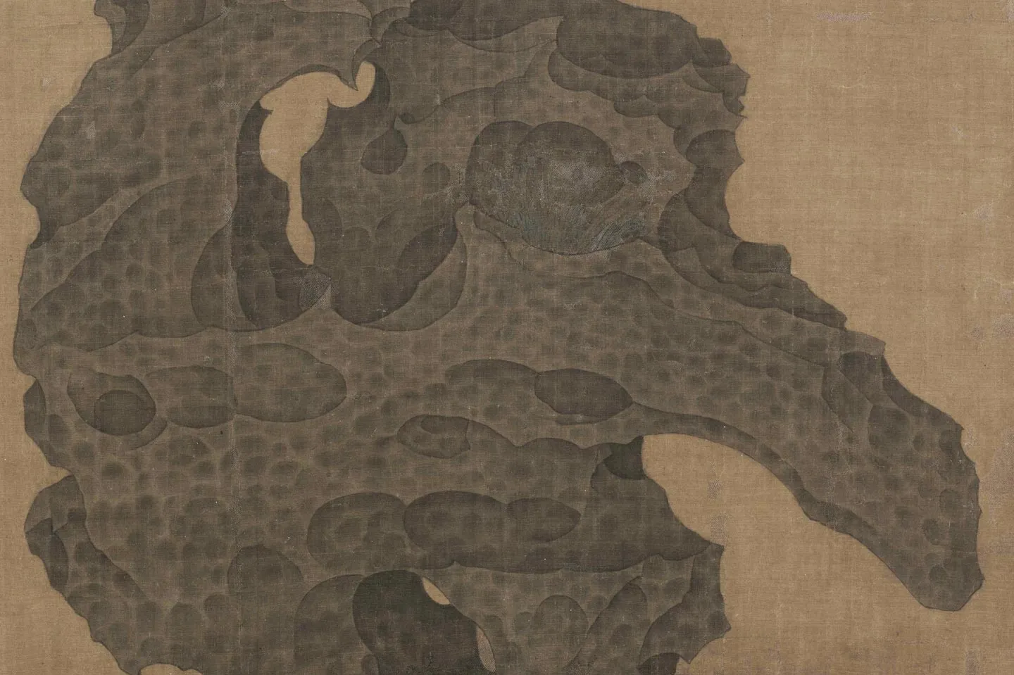 宋徽宗赵佶《祥龙石图》局部 (2)