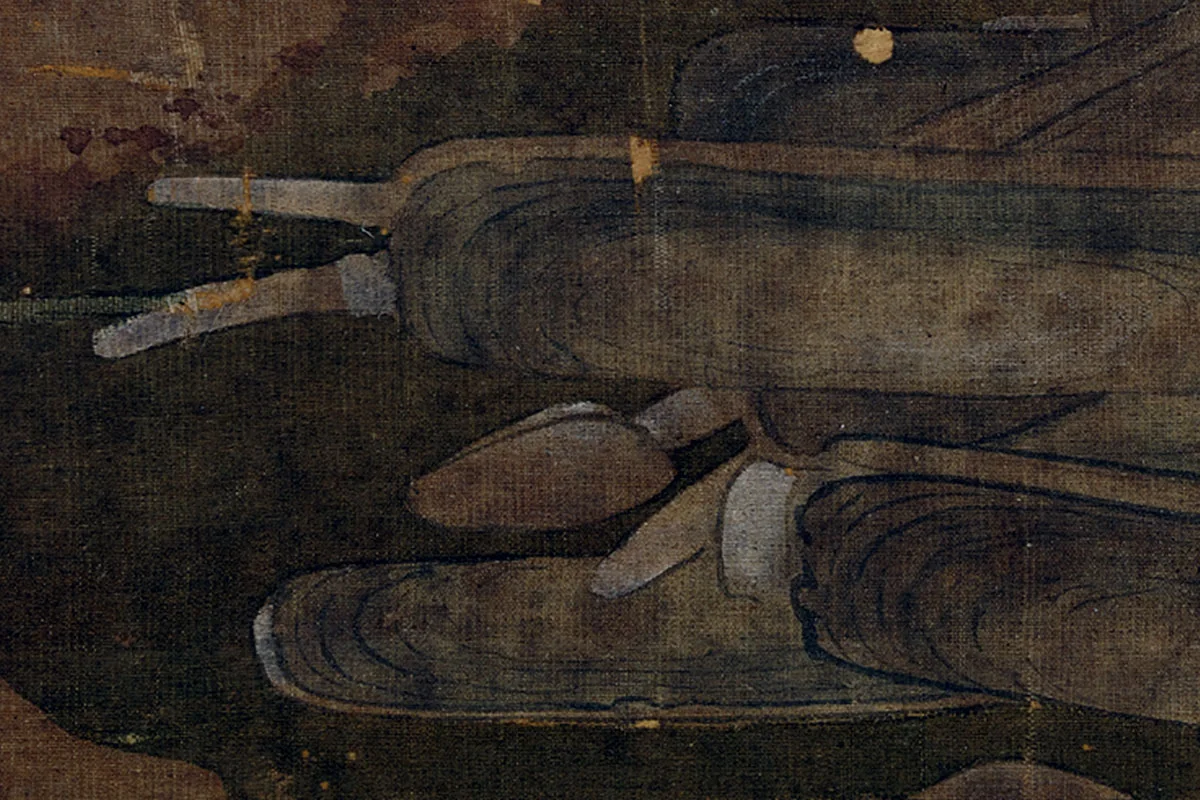 宋徽宗工笔画写生局部 (1)