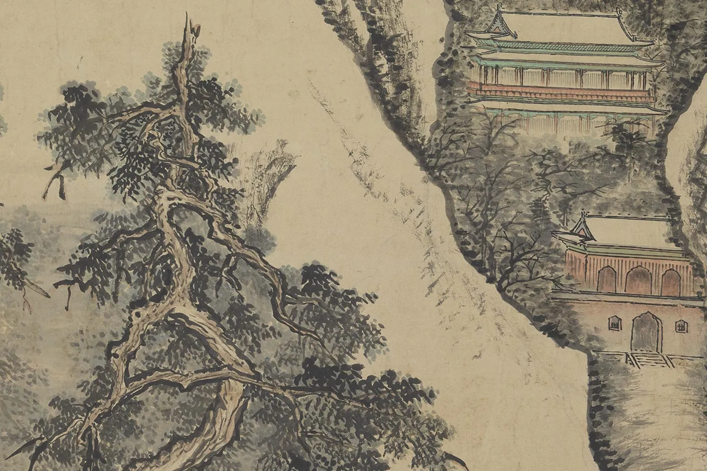 唐岱孙祜《合仿李唐寒谷先春图》局部 (8)