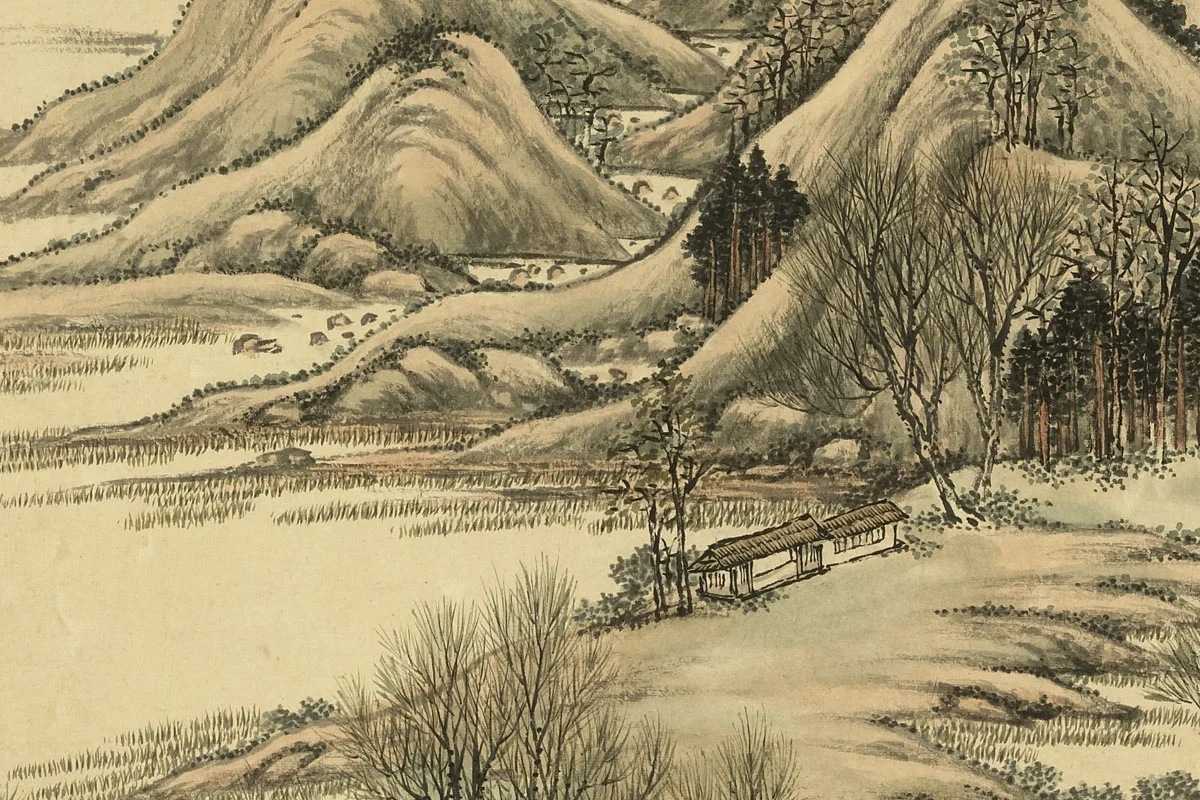 唐岱《仿惠崇山水》局部 (3)